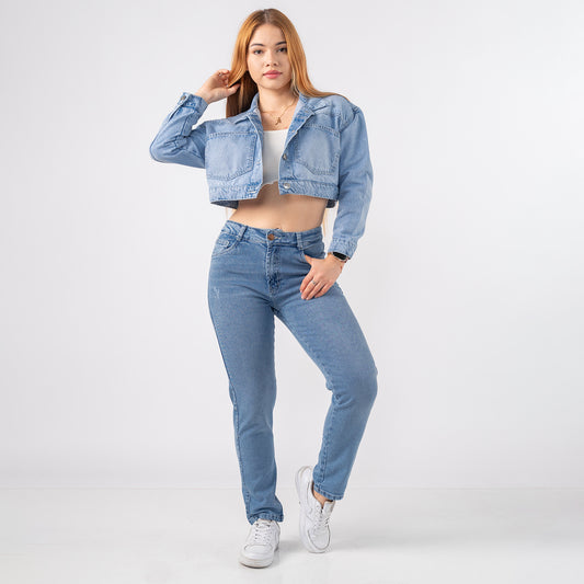 Casaca Crop Oversize Amanda Celeste