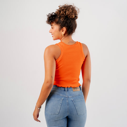 Crop Top Básico rib