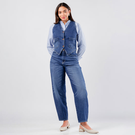 Chaleco Corto Denim
