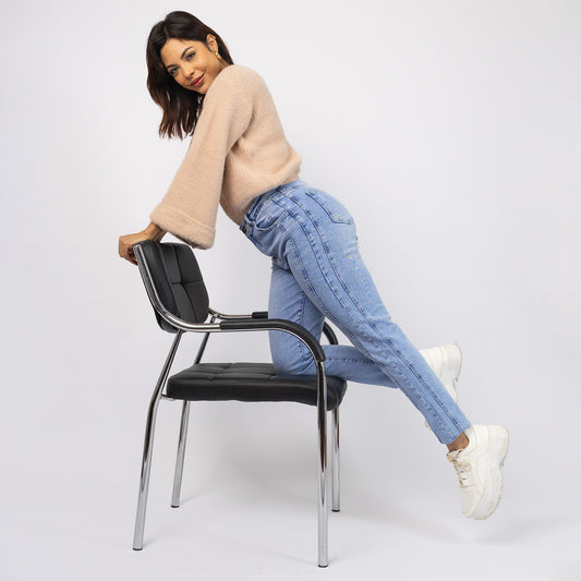 Jean Mom Eva Algodón