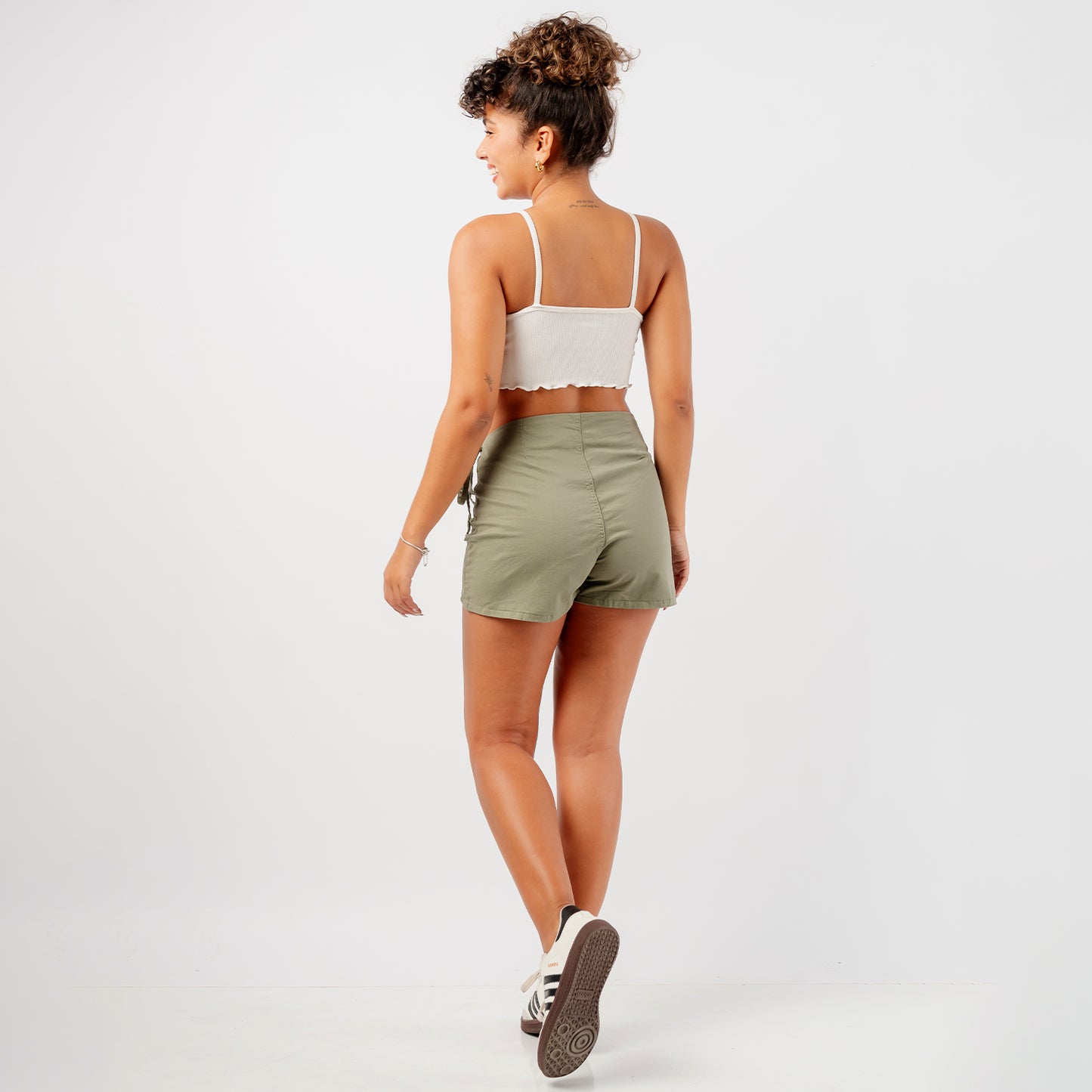 Falda Short Drill semi stretch