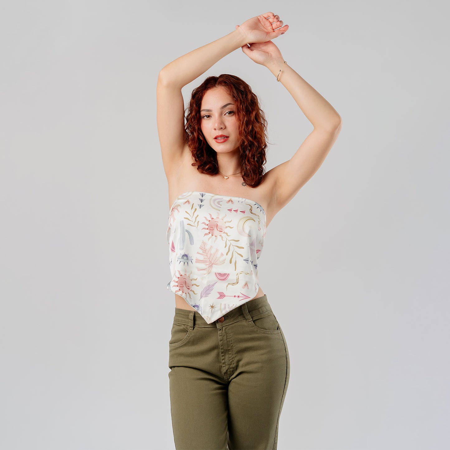 Top Seda Estampado