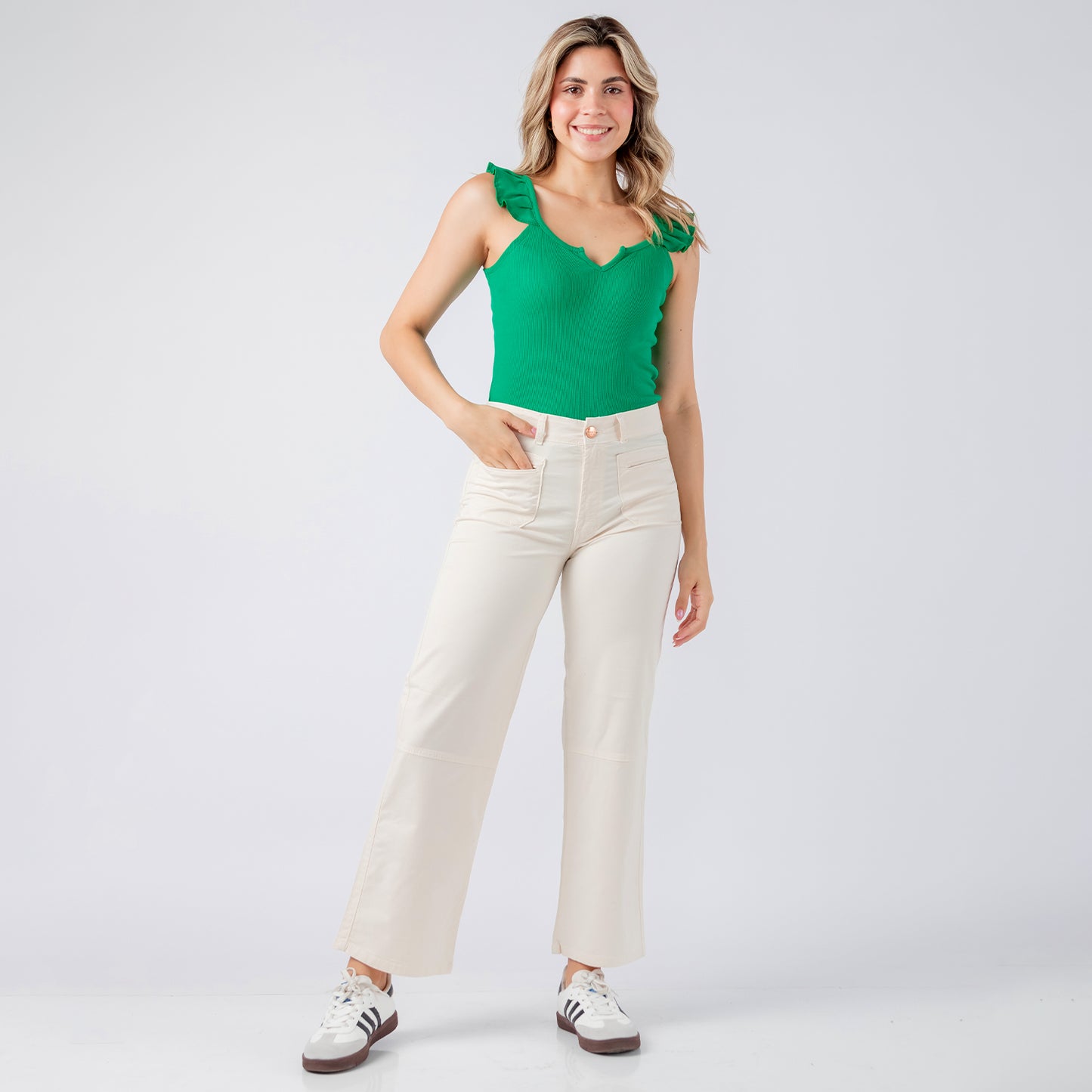 Pantalón Jean Wide Leg Drill