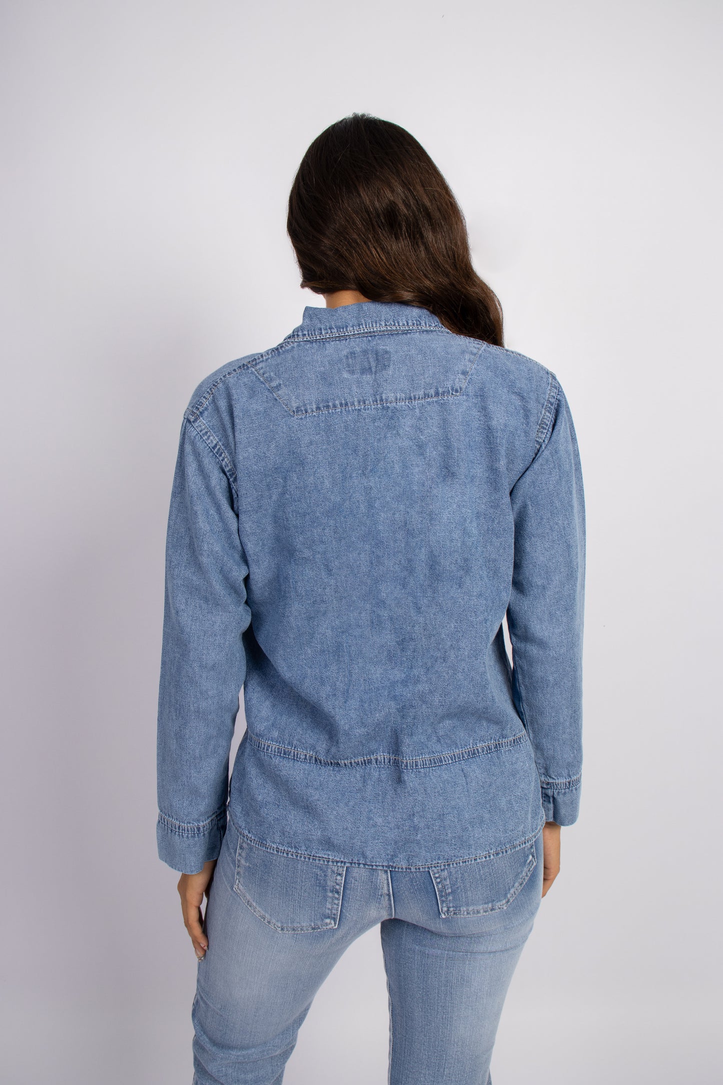 Blusa Aira Denim Ligero Mujer Roxjes