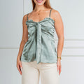 Blusa de tirantes en Satin Nadia