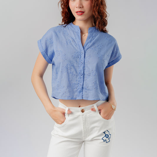 Blusa Broderie