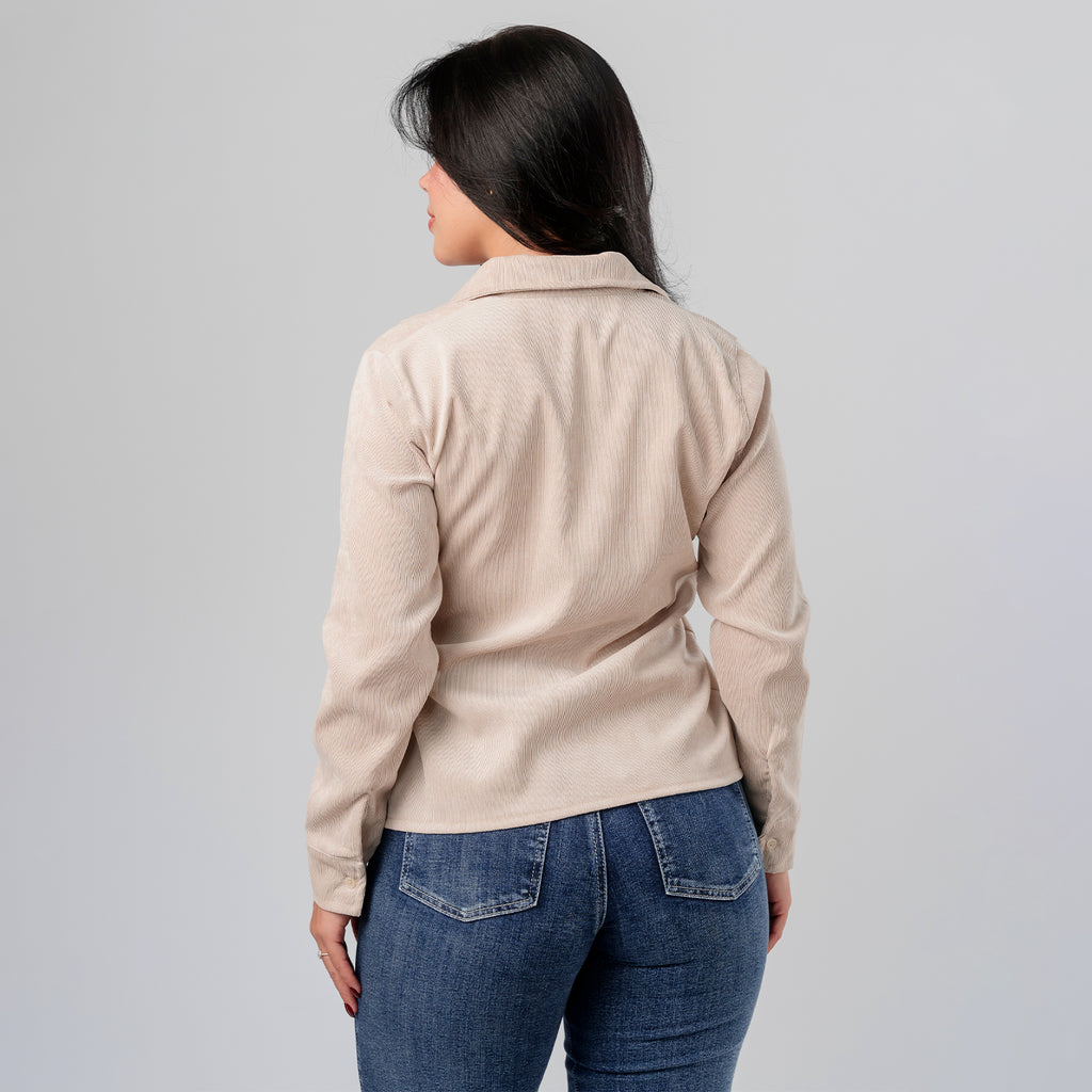 Blusa Corduroy Samy Manga Larga