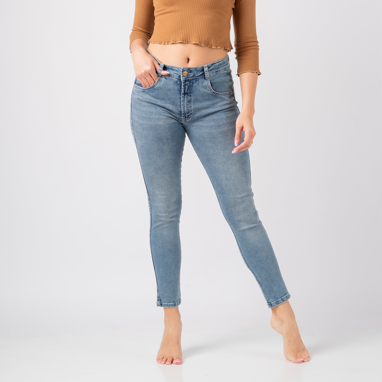 Pantalón Jean skinny Carla Celeste