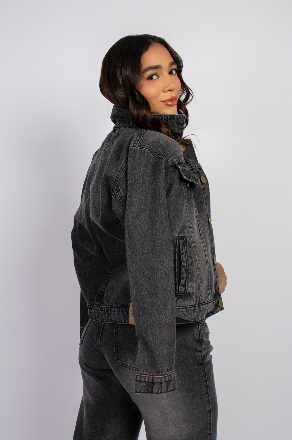 Casaca Clásica Rosa Denim