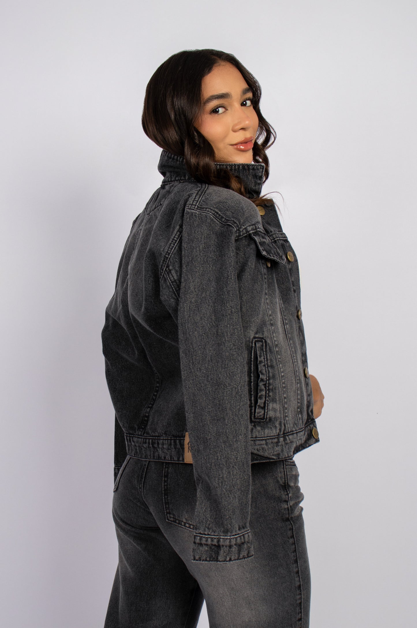 Casaca Clásica Rosa Denim