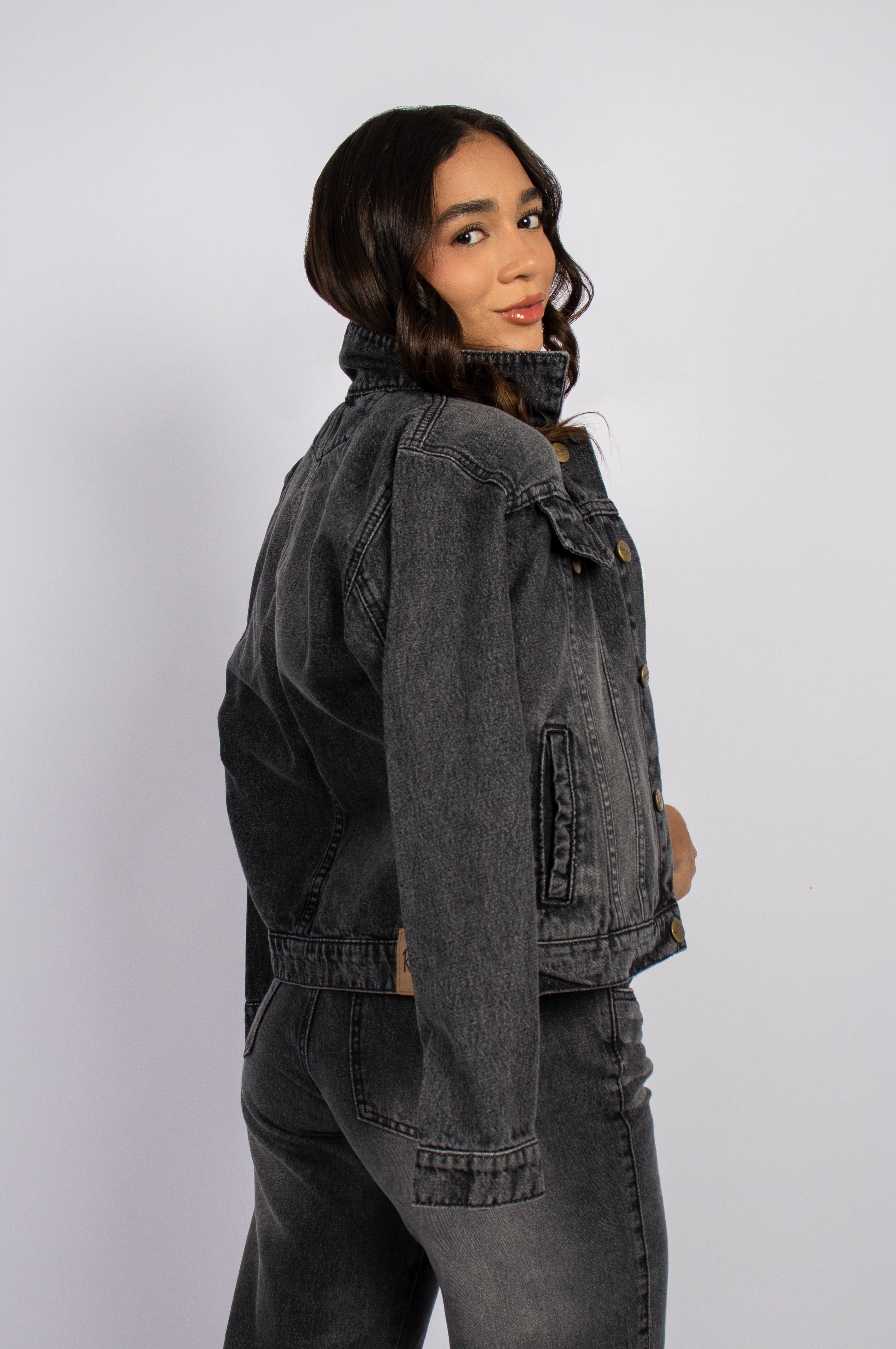 Casaca Clásica Rosa Denim