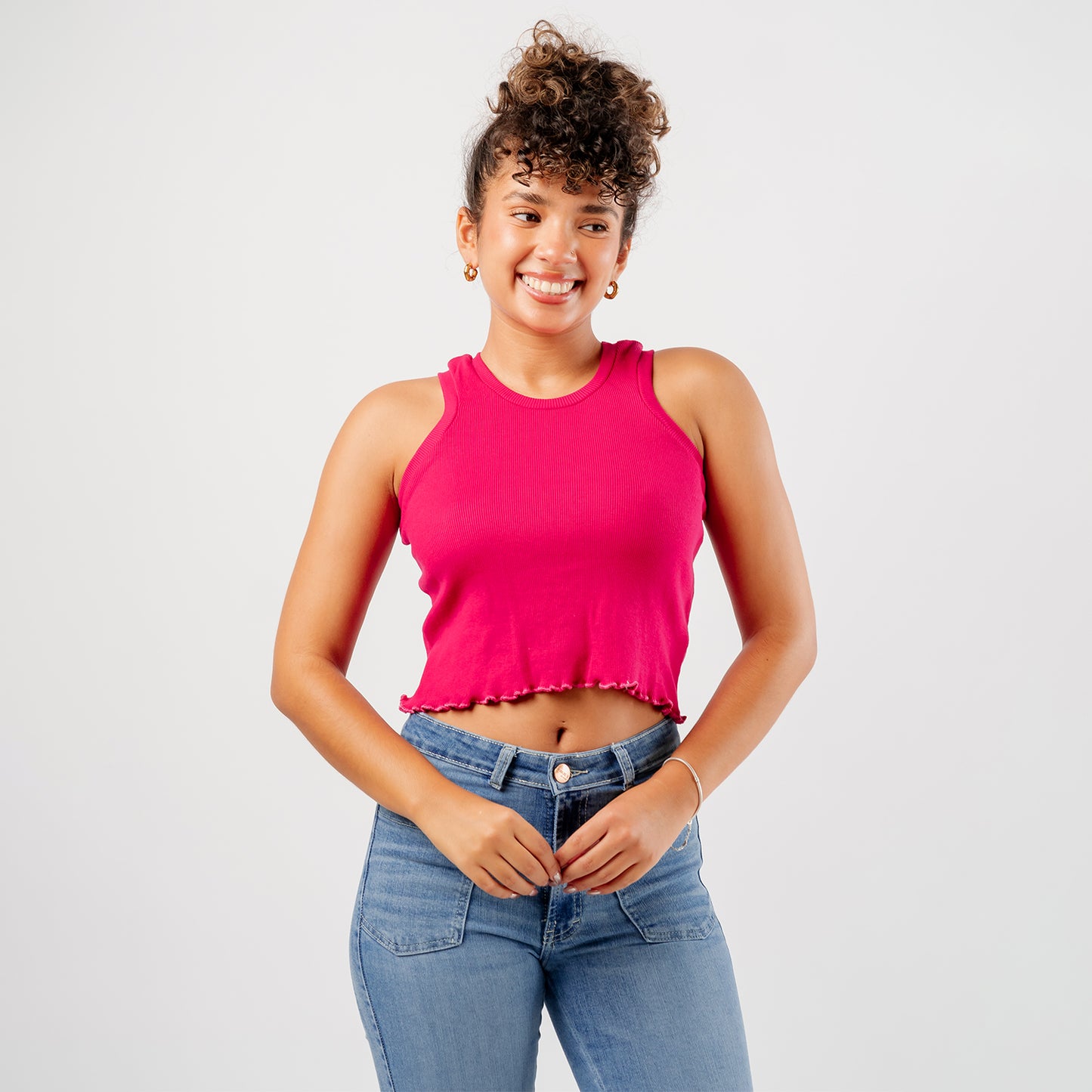 Crop Top Basico de Rib