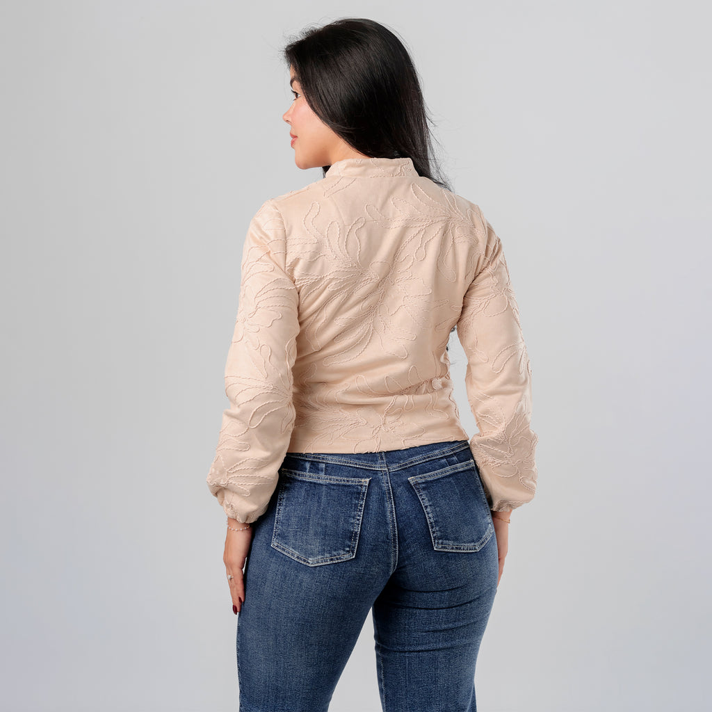 Casaca Suede Bordado Cami