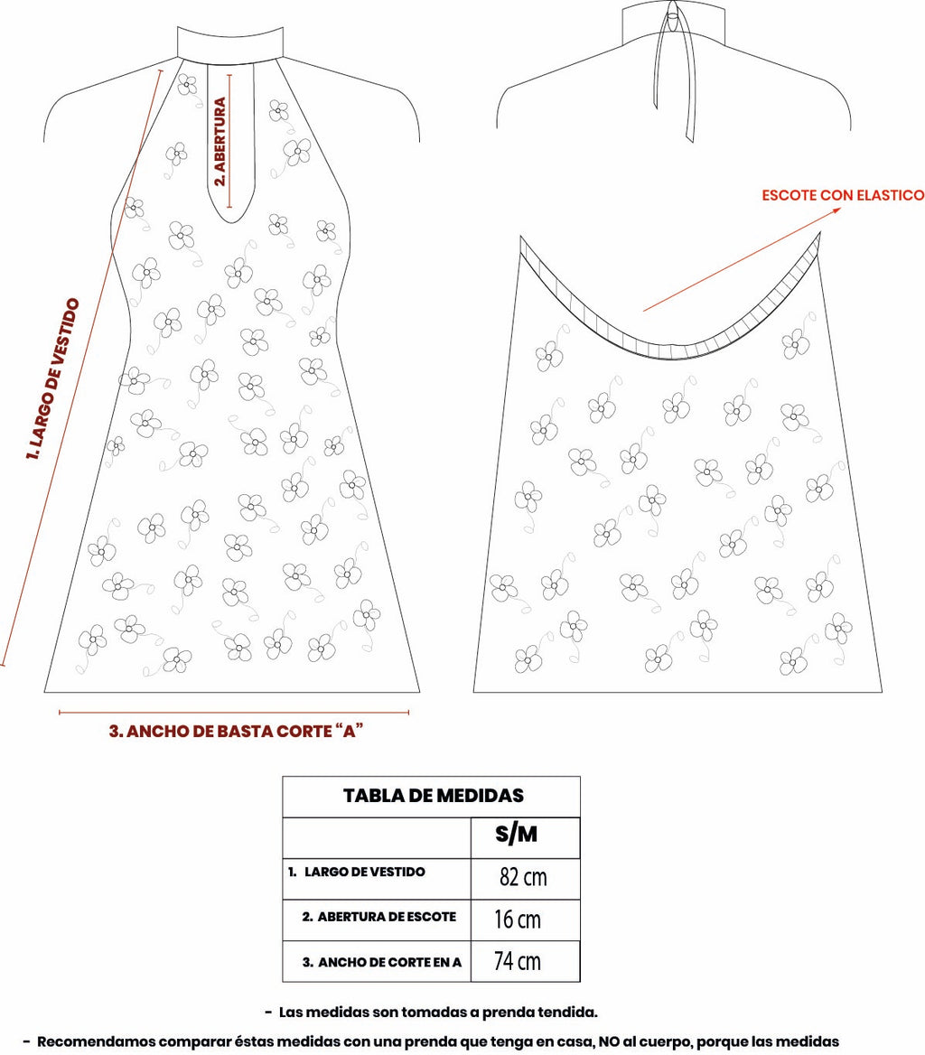 Vestido Corto de Gasa Floreado con Forro