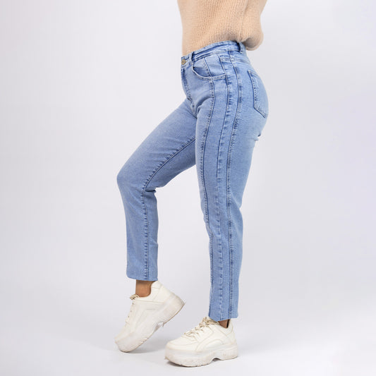 Jean Mom Eva Algodón