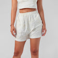 Short Mom Broderie