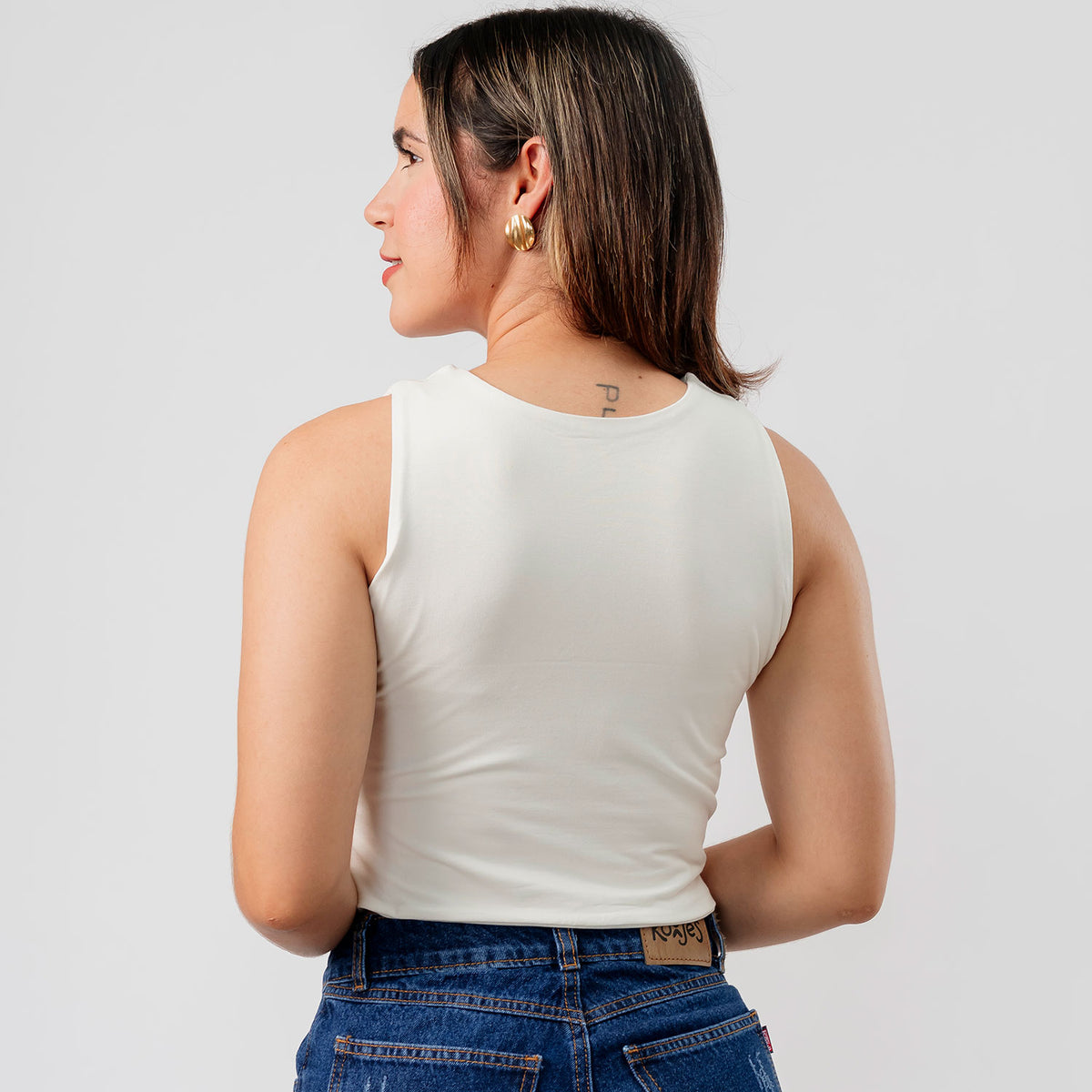 Crop Top Básico Cathy Blanco