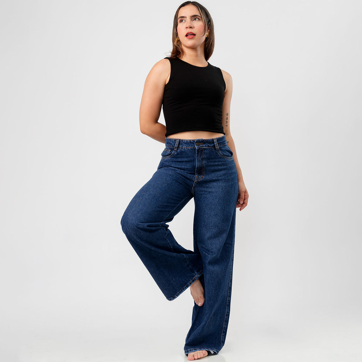 Crop Top Básico Cathy Negro