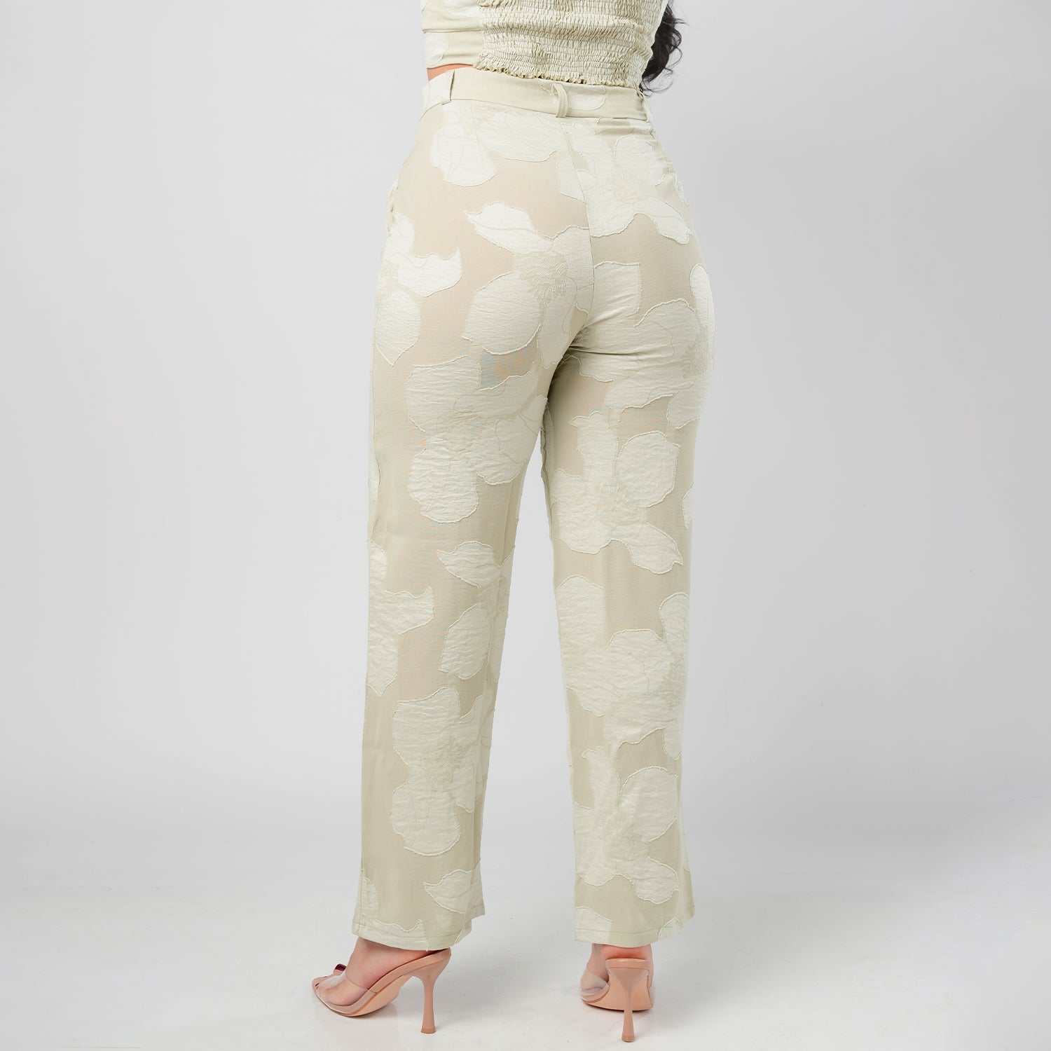 Pantalon Lino Labrado Aura