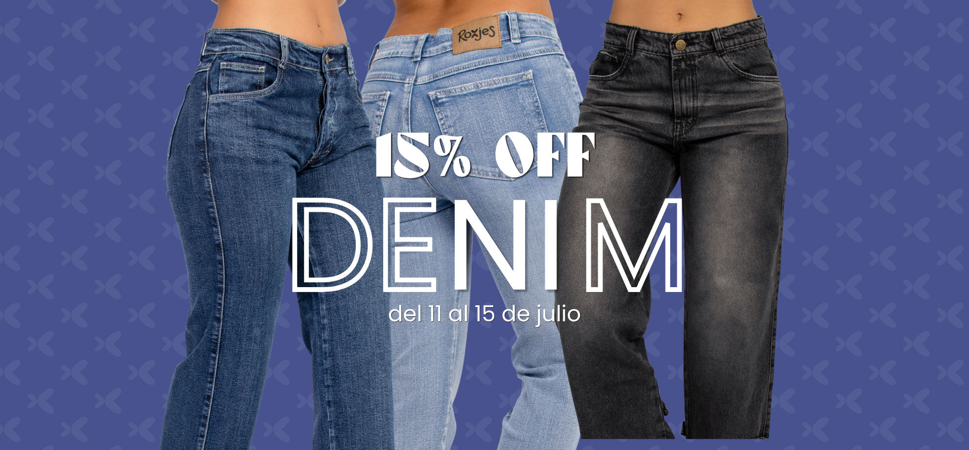 Pantalones jeans para mujer ROXJES -  15% off del 11 al 15 de Julio 2026