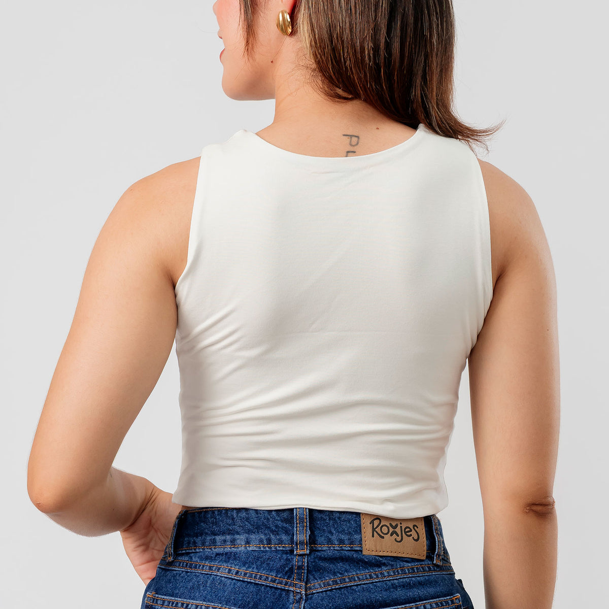 Crop Top Básico Cathy Blanco